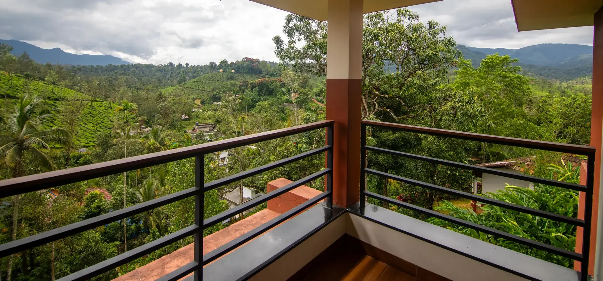 Serene vistas from the resort’s Luxury Cottage balcony 