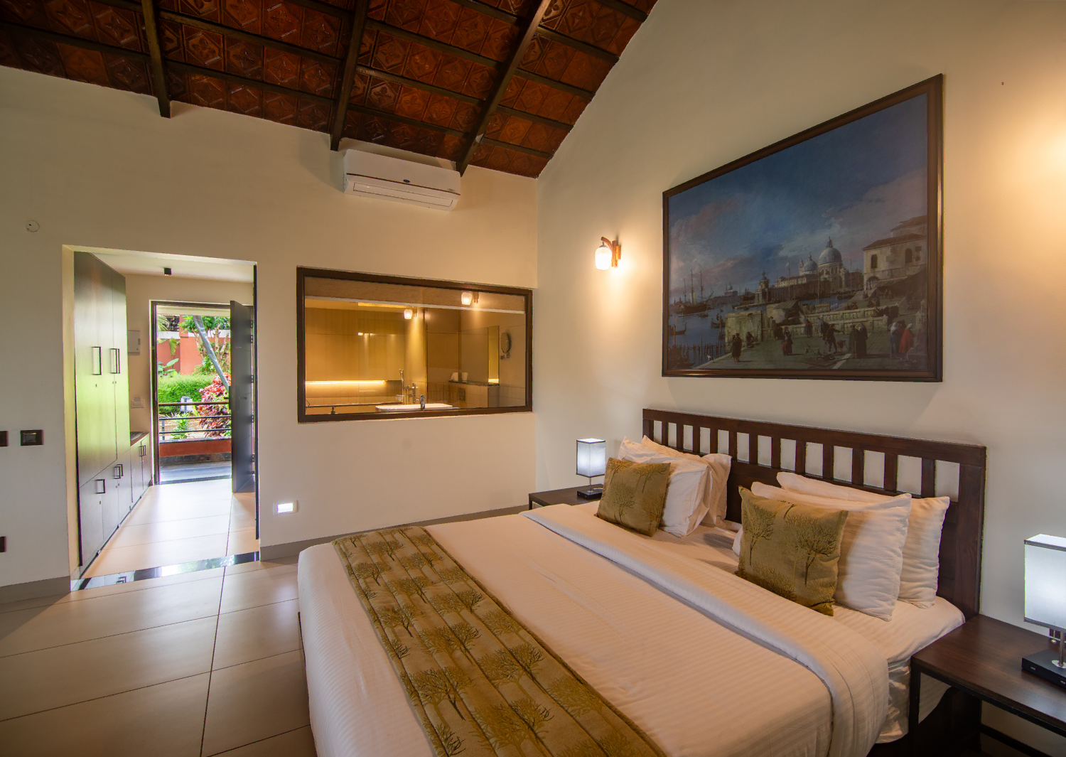Modern bedroom ideal for families and couples at pranavam resort